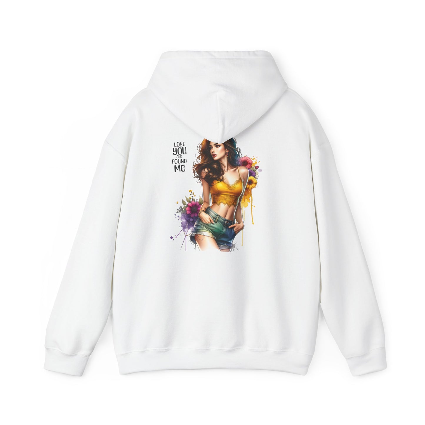 Breakup Hoodie - Unisex Hooded Sweatshirt Lost You and Found Me Design