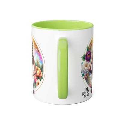 It's Not Me, It's You Humoristic Beautiful Floral Accent Mugs - Unique Coffee Cup for Art Lovers, Perfect Gift for Home Decor, Birthday, or Wedding