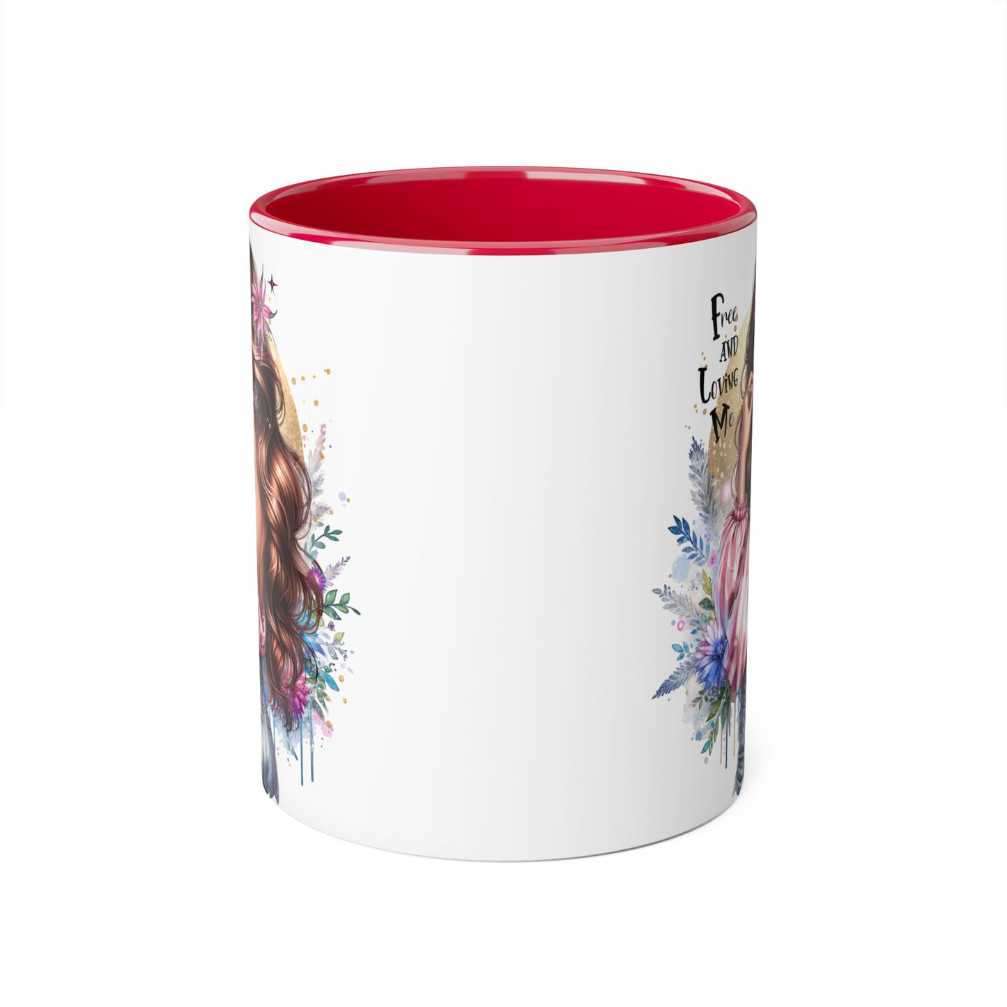 Bohemian Accent Mug, 11oz Coffee Cup for Free-Spirited Souls, Gift for Her, Artful Drinkware, Inspirational Coffee Mug