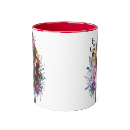 Bohemian Accent Mug, 11oz Coffee Cup for Free-Spirited Souls, Gift for Her, Artful Drinkware, Inspirational Coffee Mug