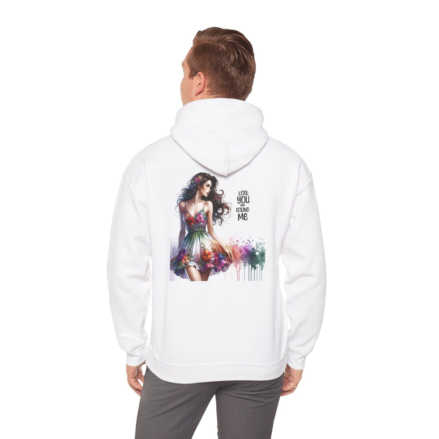 Breakup Hoodie - Unisex Hooded Sweatshirt Lost You and Found Me Design