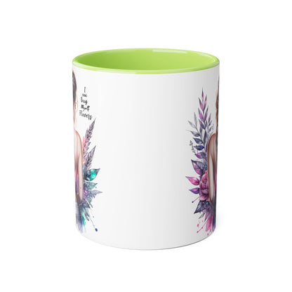 I Can Buy Myself Flowers Floral Inspirational Accent Mug - Perfect Gift for Women, Coffee Lovers, Housewarming, Birthdays, or Motivational Decor