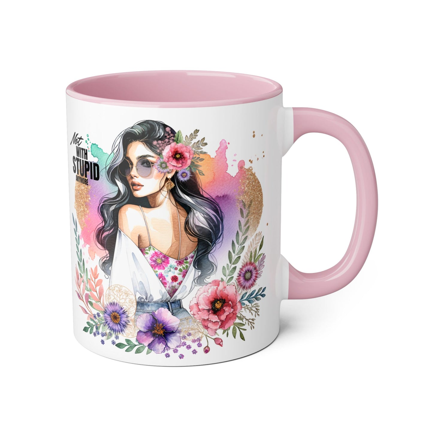Mug - Not With Stupid Anymore Humoristic 11oz Accent Mug