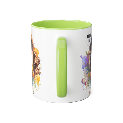 Sassy Accent Mug, Perfect Gift for Coffee Lovers, Celebrate Friendship, Dump Him Design, Stylish 11oz Coffee Cup, Unique Feminine Drinkware