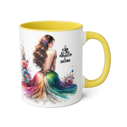 Funny Accent Mug - My Taste in Men is Probably a Disability Humor 11oz Cup