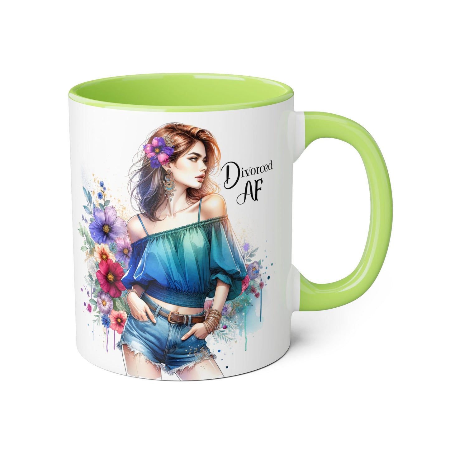Divorced AF Accent Mug