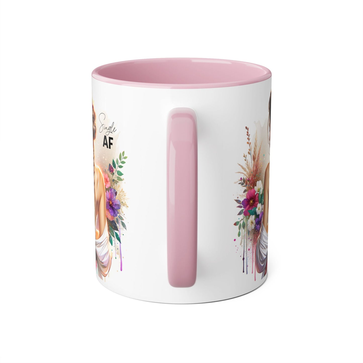 Stylish Accent Mugs - Unique Gift for Single Friends, Coffee Lovers, Home Decor, Self-Care Essentials, Birthday Presents, Art Lovers