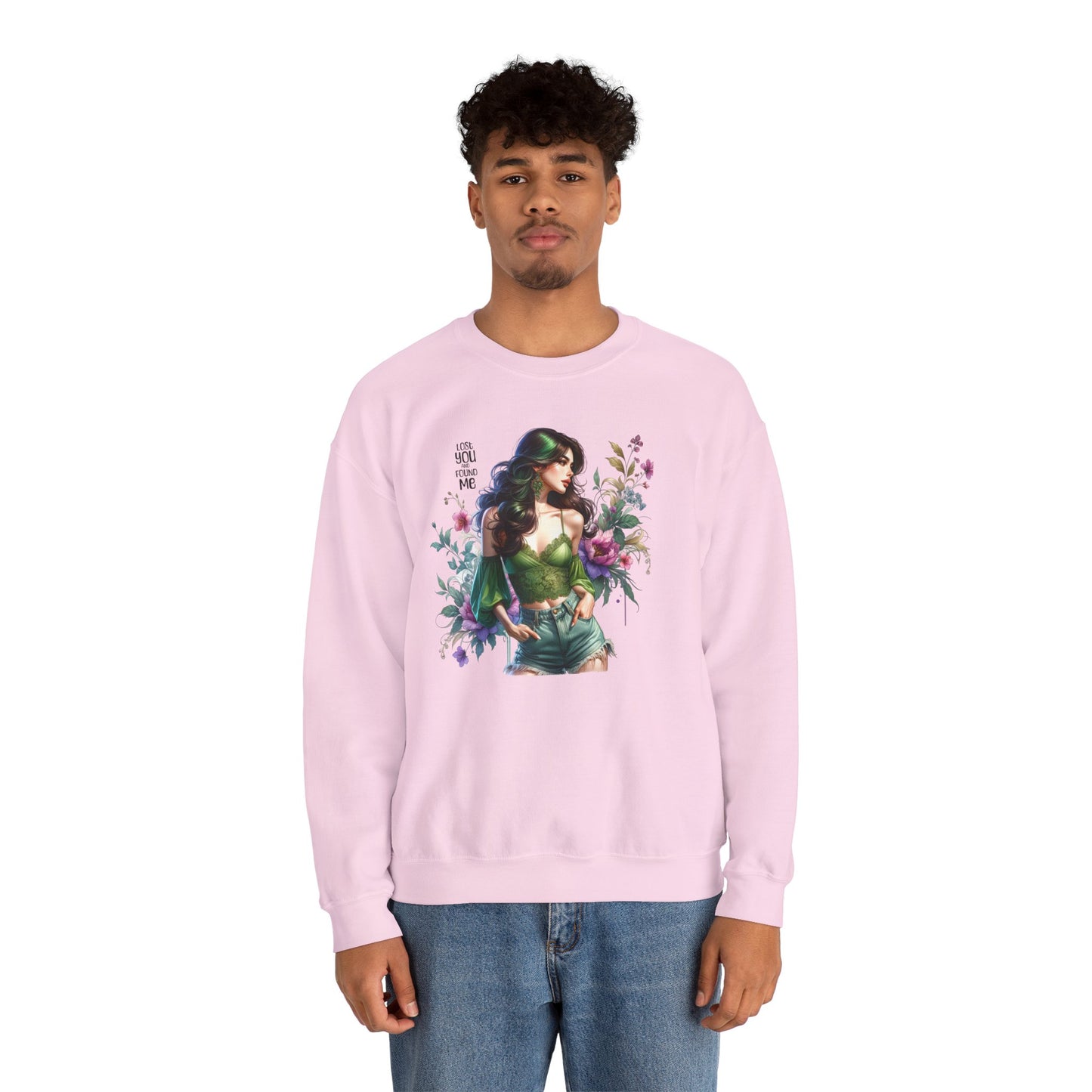 Lost You And Found Me Bohemian Floral Sweatshirt: Perfect for Cozy Days, Gift for Her, Casual Wear, Spring Fashion, Friendship Gift