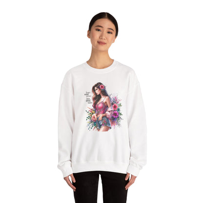 I Don`t  Make Mistakes, I Just Date Them Floral Fantasy Crewneck Sweatshirt, Boho Sweatshirt, Spring Fashion, Gift for Her, Cute Sweatshirt, Cozy Wear
