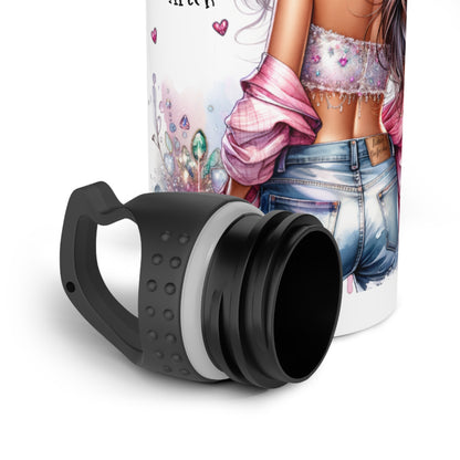 I Am My Own Happily Ever After Empowered Woman Stainless Steel Water Bottle - Motivational Drinkware