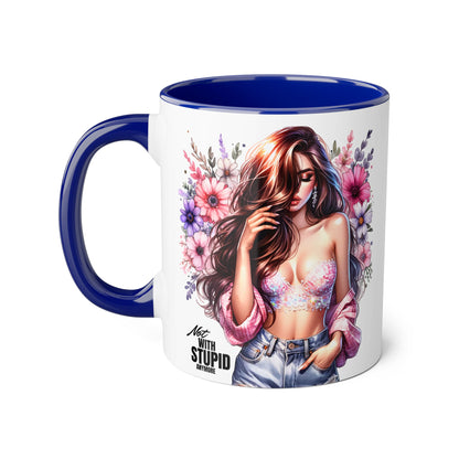 Mug - Not With Stupid Anymore Humoristic 11oz Accent Mug