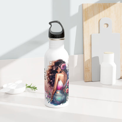 I Don't Make Mistakes, I Date Them Chic Stainless Steel Water Bottle, Floral Water Bottle, Eco-Friendly Bottle, Travel Water Bottle, Gift for Her