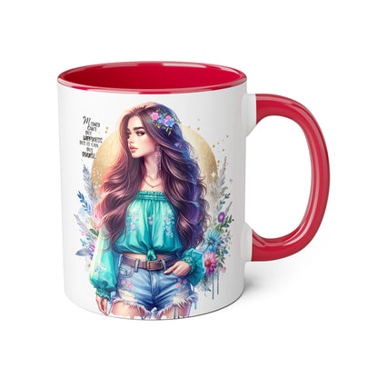Money Can't Buy Happiness But It Can Buy Divorce Humoristic Inspirational Accent Mug, 11oz Coffee Cup for Boho Lovers, Unique Gift for Women, Flower Art Mug, Home Decor, Birthday Celebration