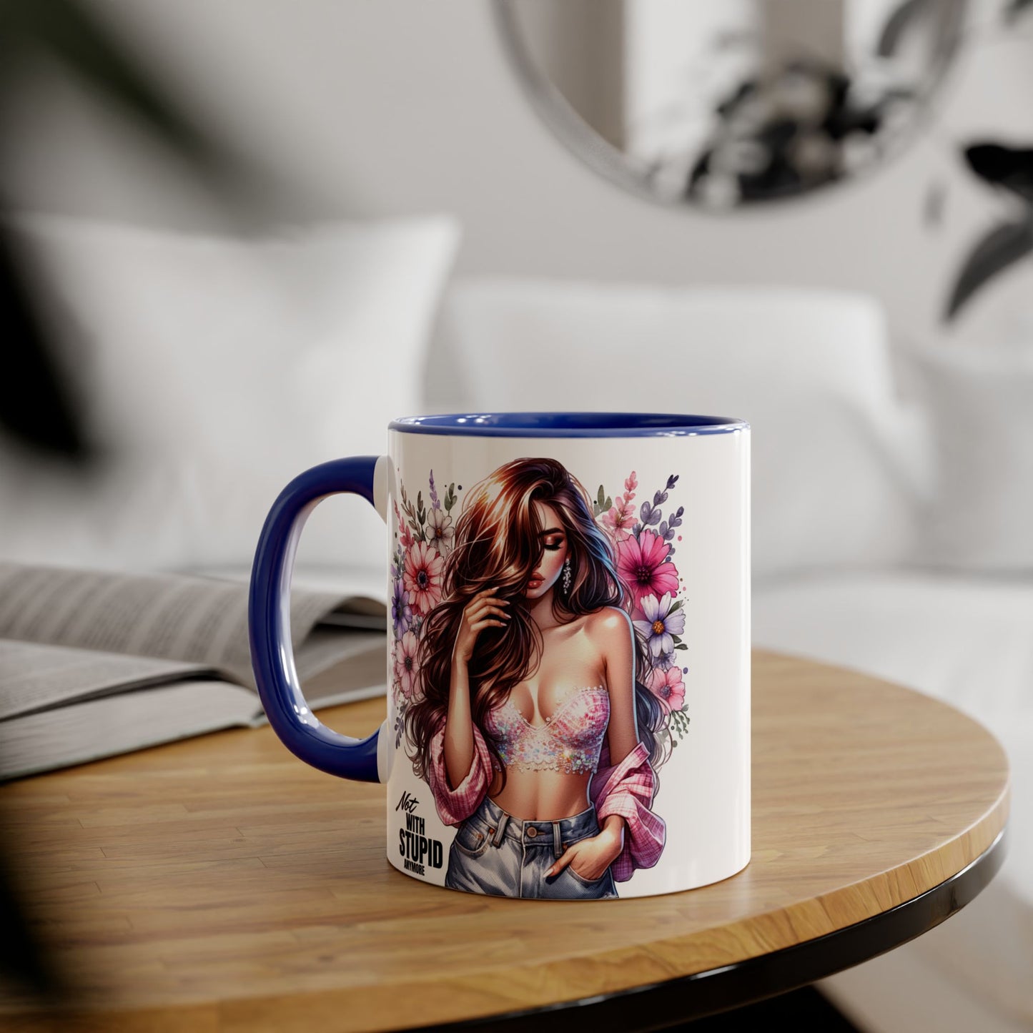 Mug - Not With Stupid Anymore Humoristic 11oz Accent Mug