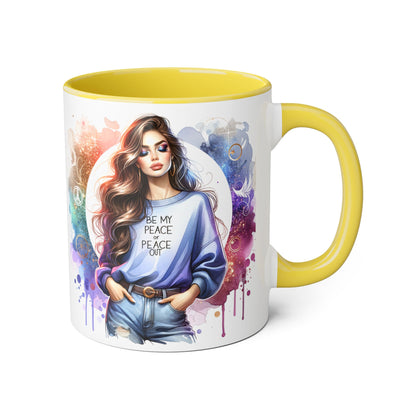 Accent Mug - Be My Peace or Peace Out 11oz