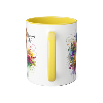 Divorce Celebration Mug | Unique Gift for Divorced Women | Affirmation Coffee Cup | Floral Design | Self-Love Reminder | Funny Divorce Gift
