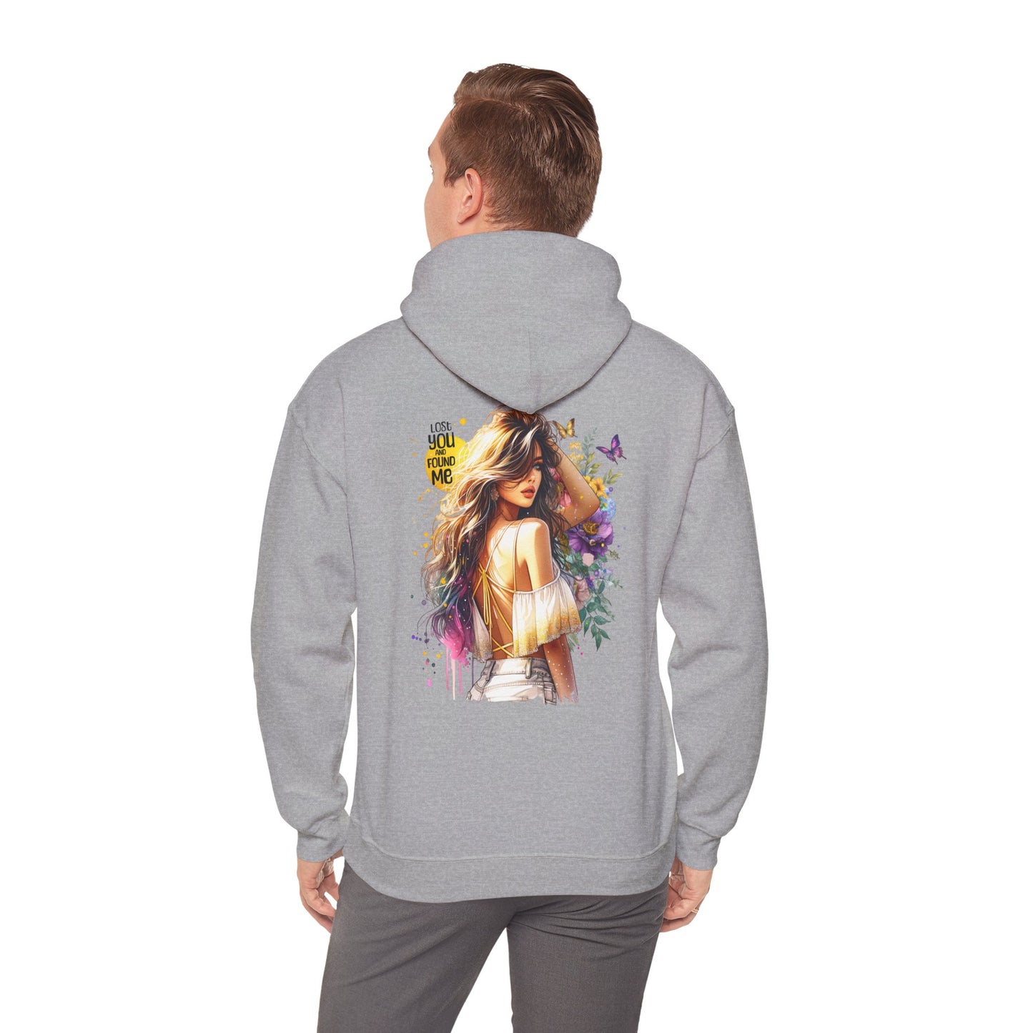 Breakup Hoodie - Unisex Hooded Sweatshirt Lost You and Found Me Design