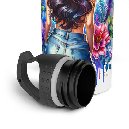I'm Too Cute For My Ex  Floral Stainless Steel Water Bottle, Personalized Hydration, Gift for Her, Fitness Accessories, Travel Mug, Eco-Friendly Bottle