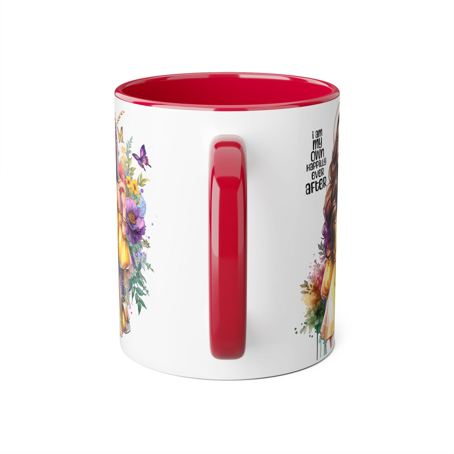 I Am My Own Happily Ever After Empowering Accent Mug: My Own Aesthetic Ever After, Unique Gift, Inspirational Coffee Cup, Artistic Drinkware, Home & Office Decor