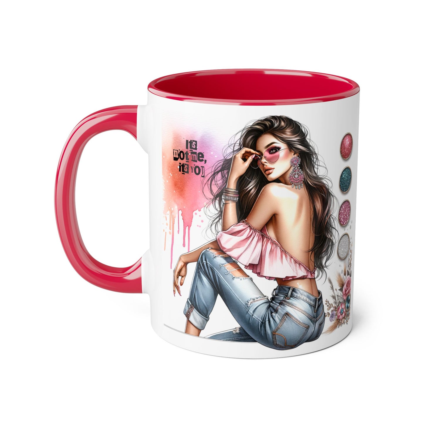 It's Not Me, It's You Humoristic Stylish Accent Mug - Chic Gift for Fashion Lovers, Coffee/Tea Mug, Unique Kitchen Decor, Perfect for Birthdays, Holidays, or Everyday