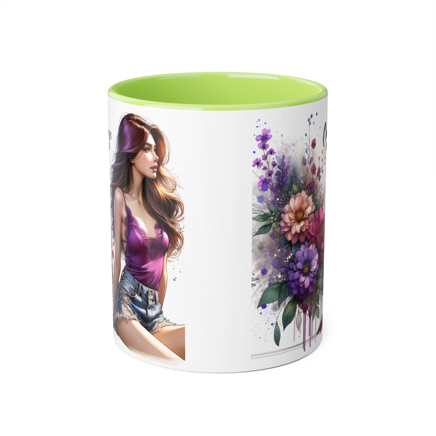 I Choose Me Elegant Floral Accent Mug, Coffee Cup, Tea Mug, Gift for Her, Inspirational Drinkware, Home Decor, Birthday Gift, Art Mug