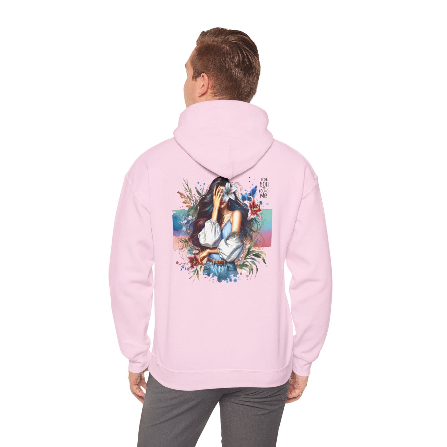 Breakup Hoodie - Unisex Hooded Sweatshirt Lost You and Found Me Design