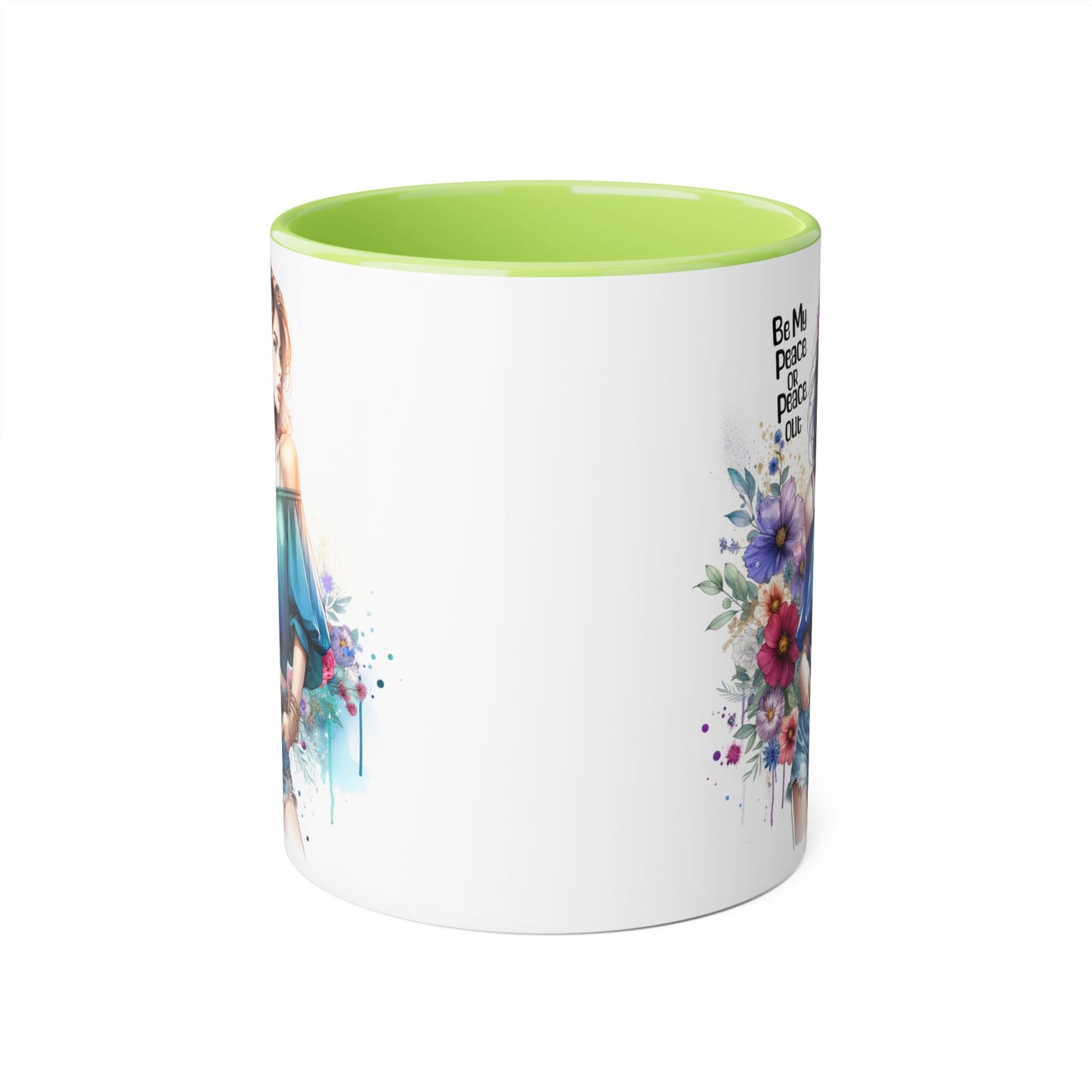 Be My Peace or Peace Out Accent 11oz Mug