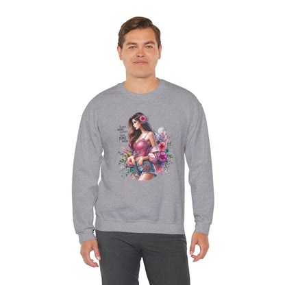 I Don`t  Make Mistakes, I Just Date Them Floral Fantasy Crewneck Sweatshirt, Boho Sweatshirt, Spring Fashion, Gift for Her, Cute Sweatshirt, Cozy Wear