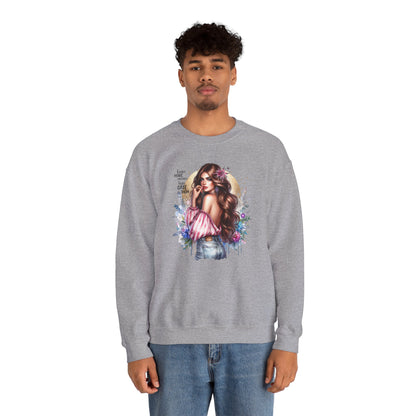 I Don't Make Mistakes, I Just Date Them Boho Chic Crewneck Sweatshirt, Cozy Gift for Her, Fashionable Layering Piece, Art-Inspired Apparel, Perfect for Special Occasions