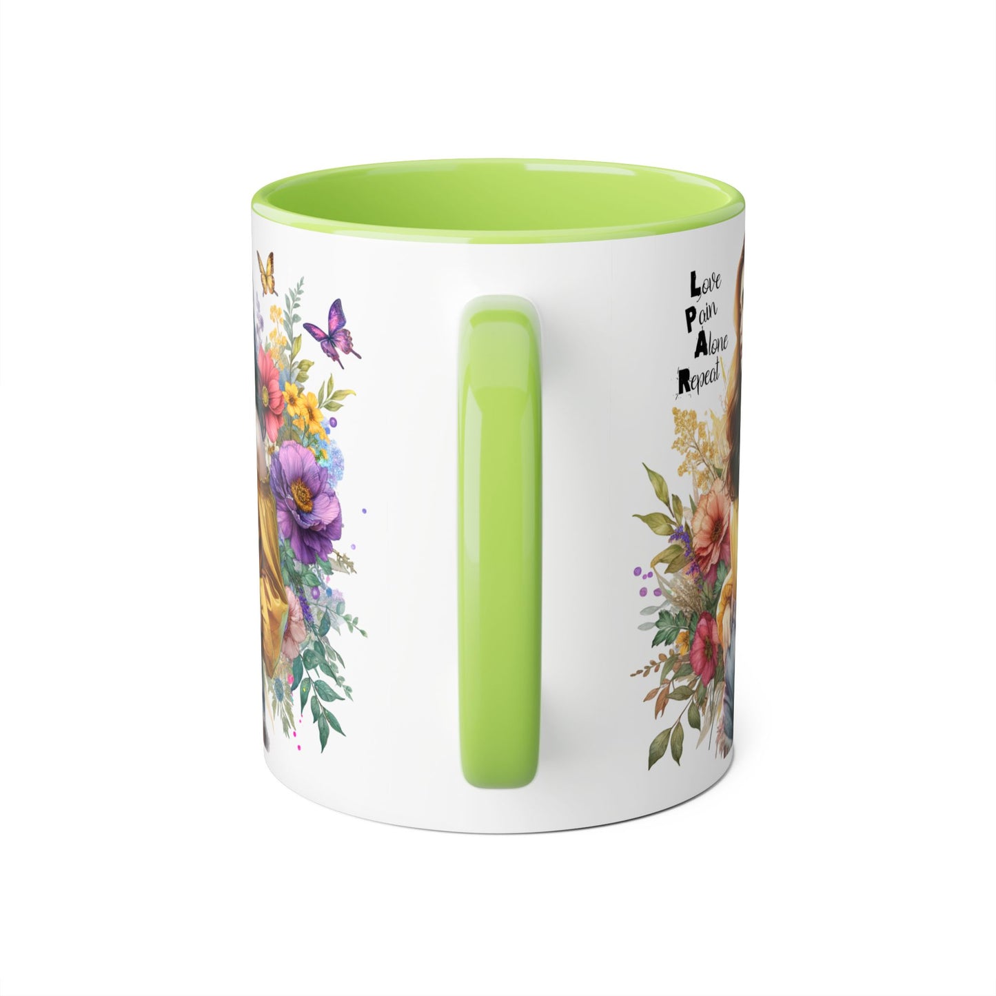 Whimsical Floral Accent Mug, Inspirational Gift for Friends, Nature Lovers, Home Décor, Coffee/Tea Mug, Unique Art