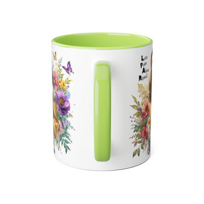 Whimsical Floral Accent Mug, Inspirational Gift for Friends, Nature Lovers, Home Décor, Coffee/Tea Mug, Unique Art