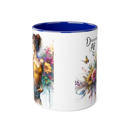 Divorced AF Accent Mug