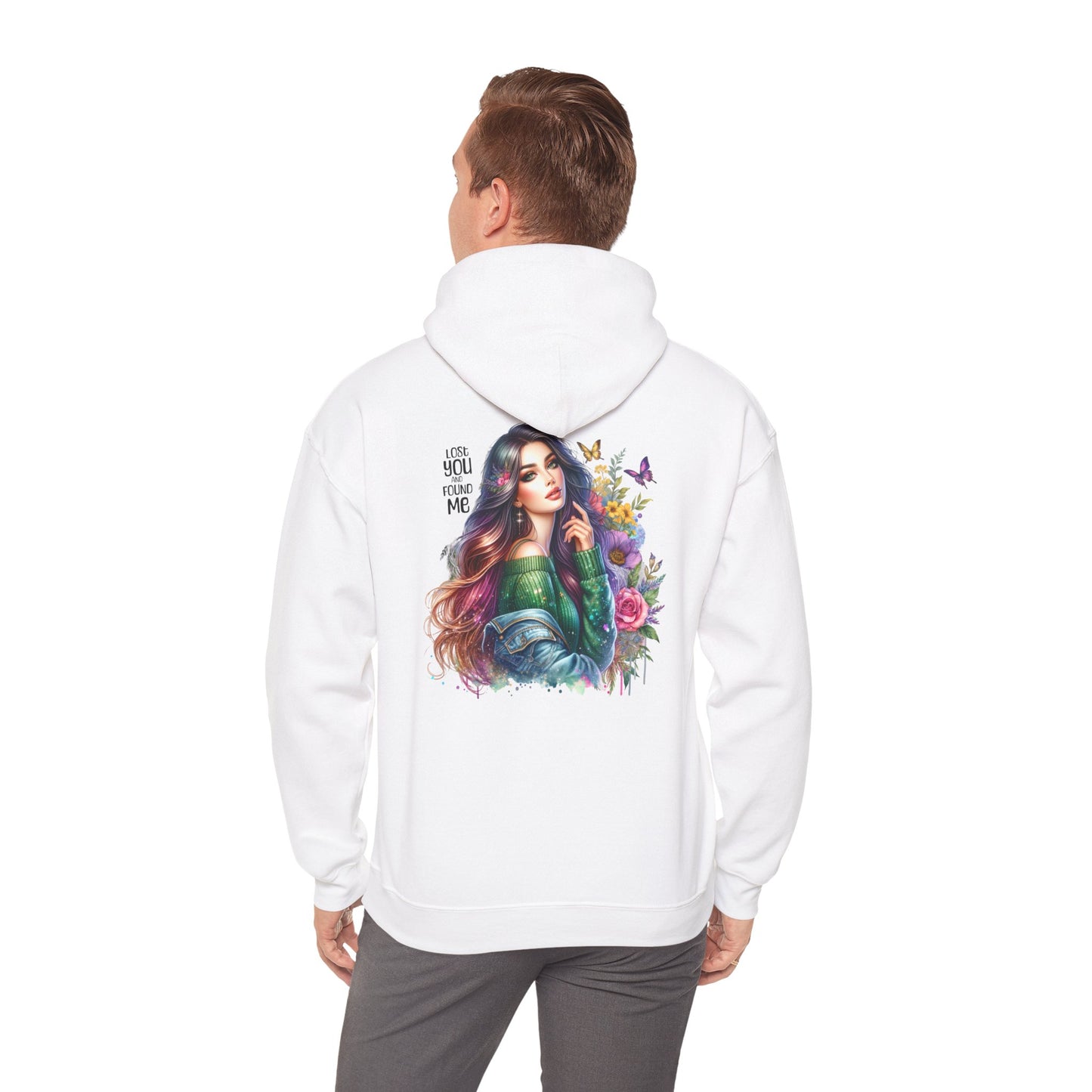 Breakup Hoodie - Unisex Hooded Sweatshirt Lost You and Found Me Design