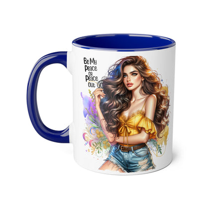 Mug - Be My Peace or Peace Out Accent 11oz