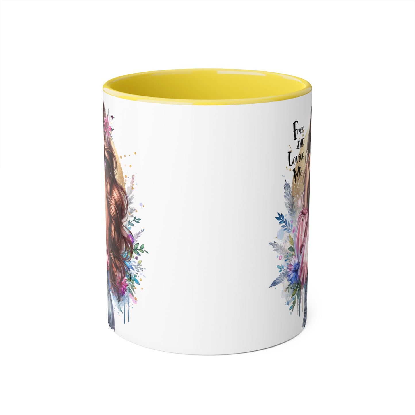 Bohemian Accent Mug, 11oz Coffee Cup for Free-Spirited Souls, Gift for Her, Artful Drinkware, Inspirational Coffee Mug