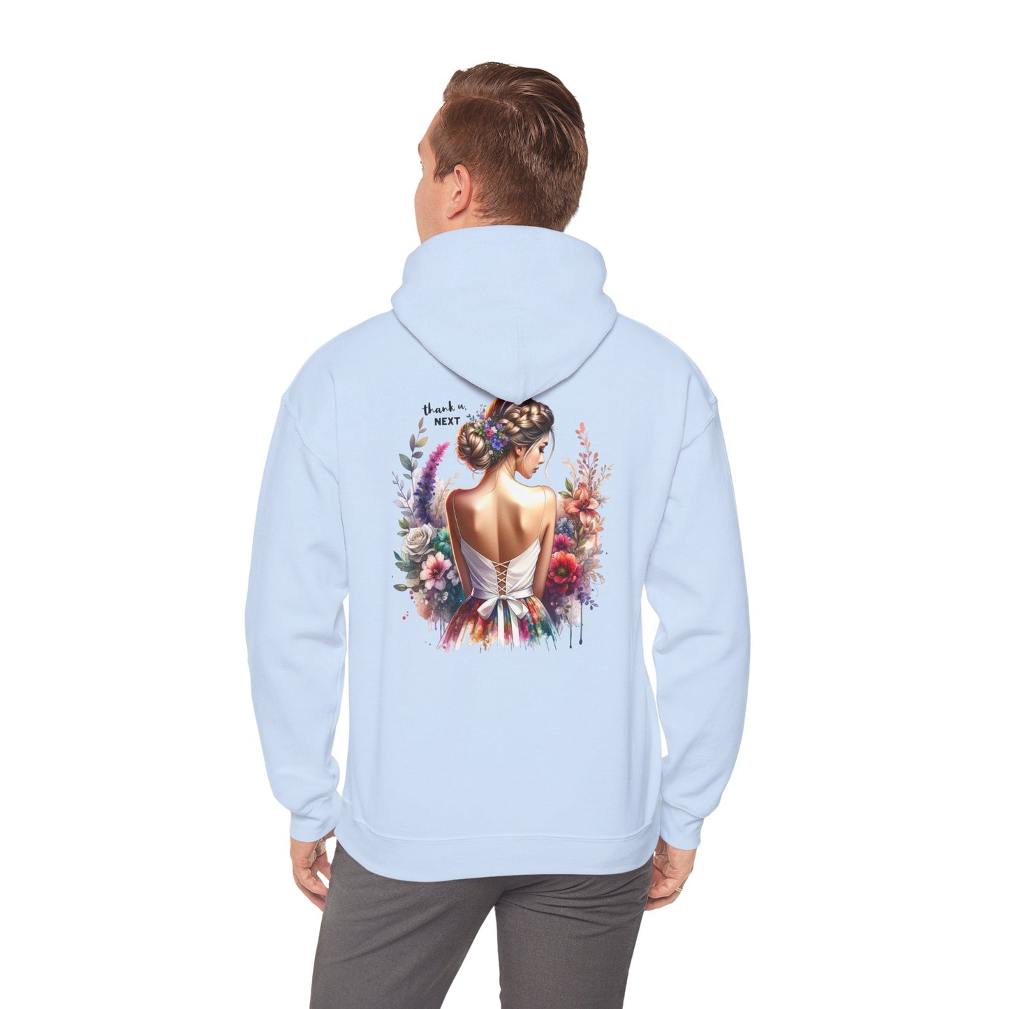 Thank U, Next Elegant Floral Hoodie for Women - Cozy Unisex Sweatshirt for Everyday Wear, Gift for Her, Art-Inspired Sweatshirt, Fashionable [...]
