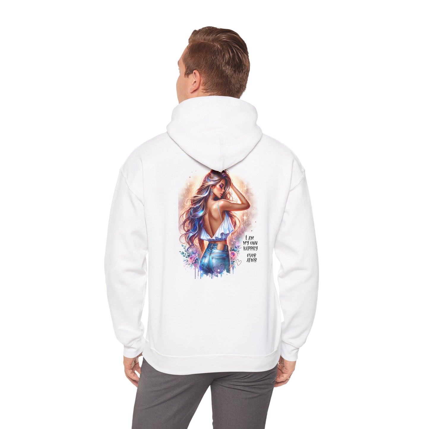 I Am My Own Happily Ever After Unisex Hooded Sweatshirt - Inspirational Art Print, Perfect for Everyday Comfort