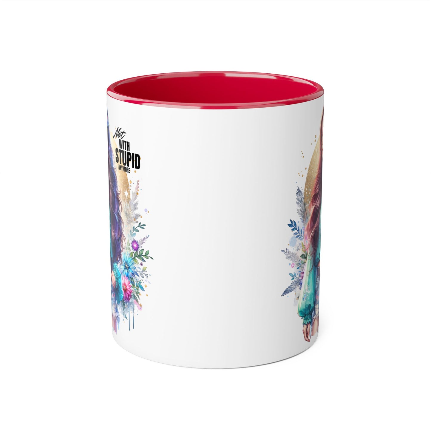 Mug - Not With Stupid Anymore Humoristic 11oz Accent Mug