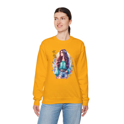 I Don`t  Make Mistakes, I Just Date Them Colorful Bohemian Crewneck Sweatshirt, Cozy Apparel, Unique Gift, Casual Wear, Inspirational Fashion, Artist Design