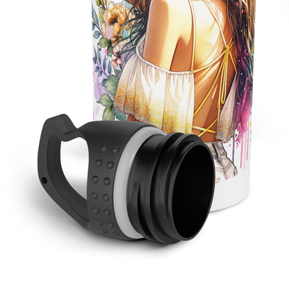I Don't Make Mistakes, I Date Them Floral Stainless Steel Water Bottle, Eco-Friendly Gift, Travel Hydration, Fitness Accessory, Outdoor Adventure, Summer Essentials