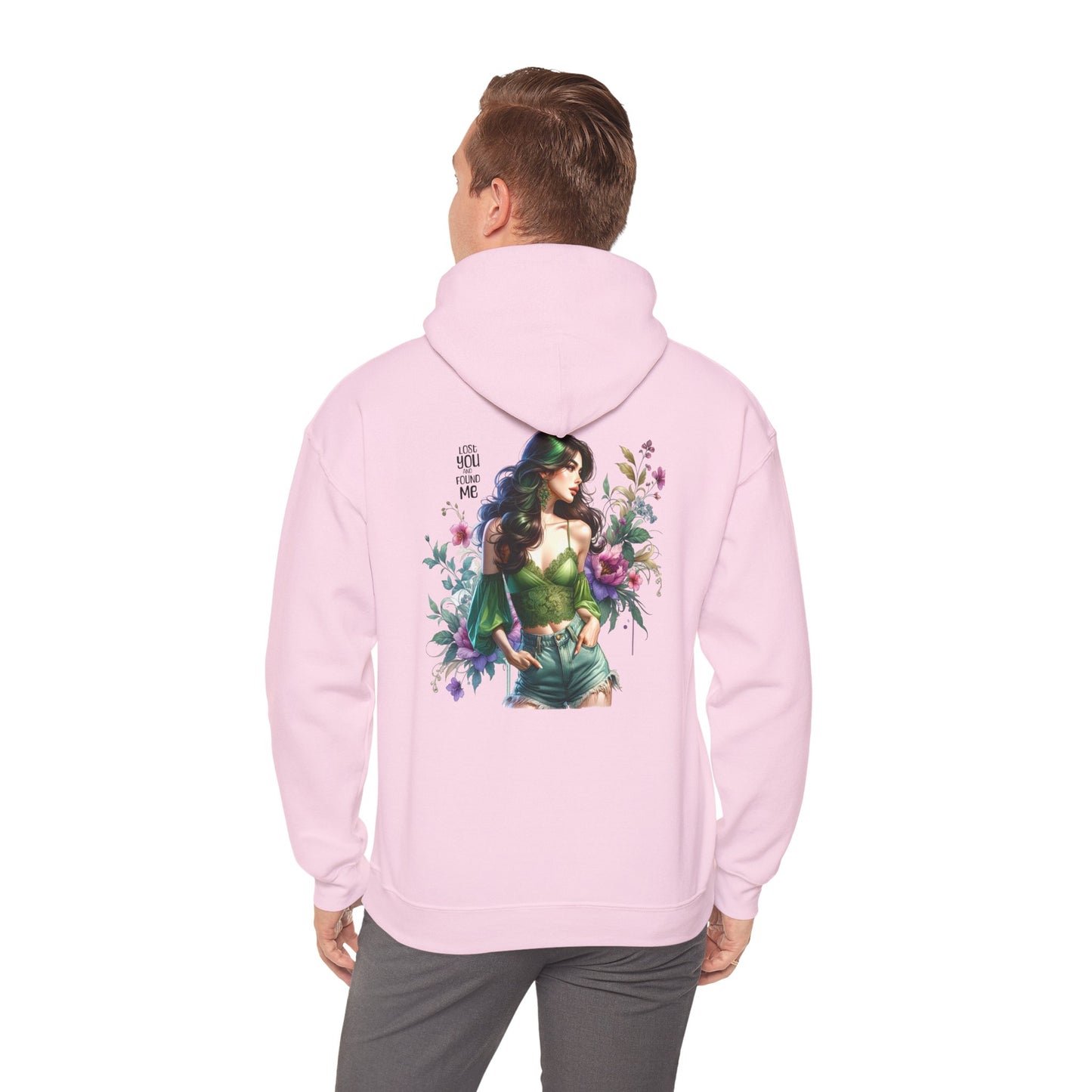 Breakup Hoodie - Unisex Hooded Sweatshirt Lost You and Found Me Design