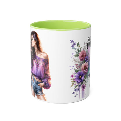 Floral Game Over Mug - Fun Coffee Cup, Gift for Game Lovers, Cute Floral Drinkware, Unique Mother's Day Gift, Tea Mug