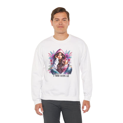 1-800-Boys-Lie Chic Floral Sweatshirt, Cozy Crewneck, Fall Fashion, Gift for Her, Self-Care Sweater, Cute Relaxed Fit