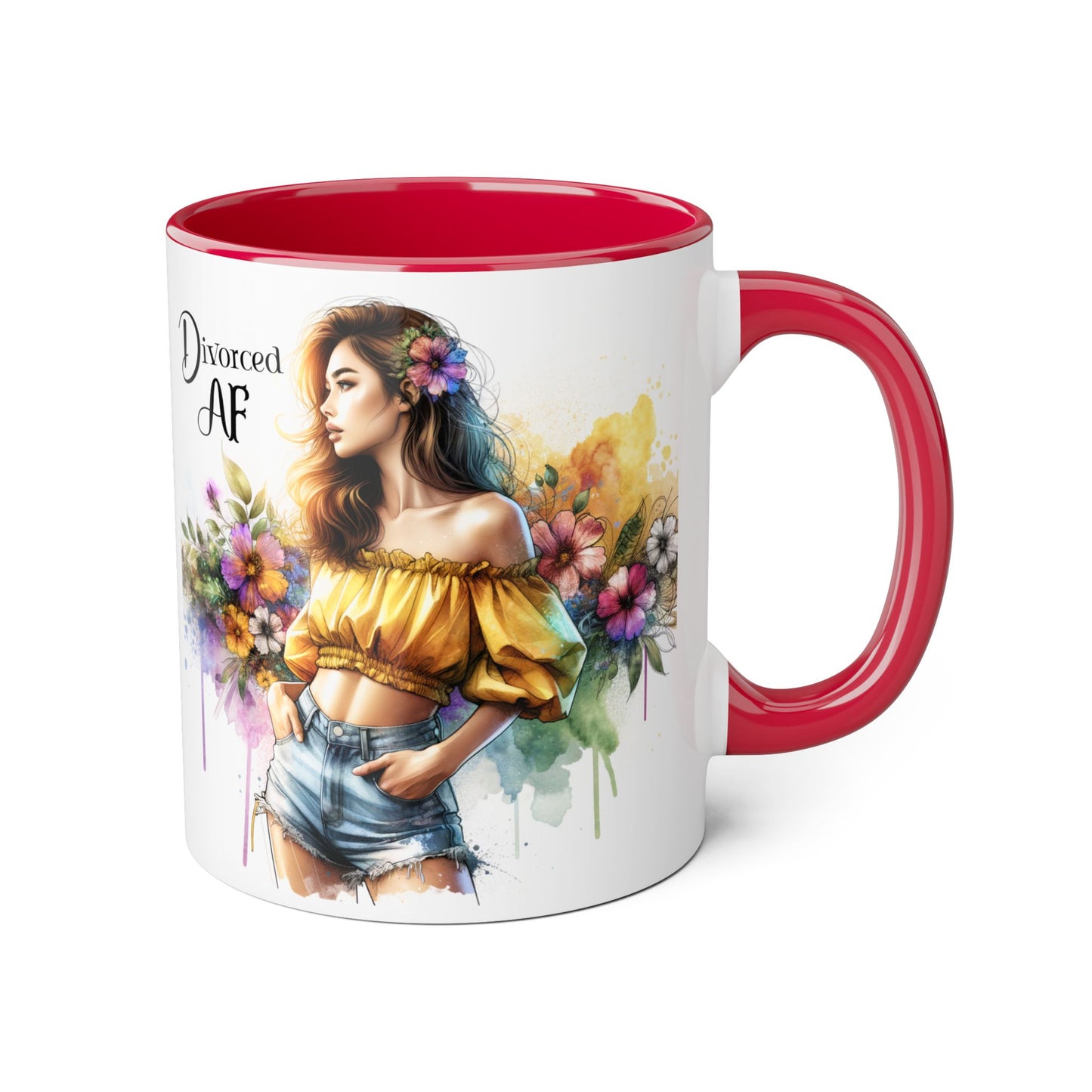 Empowering Divorced AF Accent Mug | Inspirational Coffee Cup for Fostering Positivity, Self-Care, Gifts for Newly Divorced, [...]