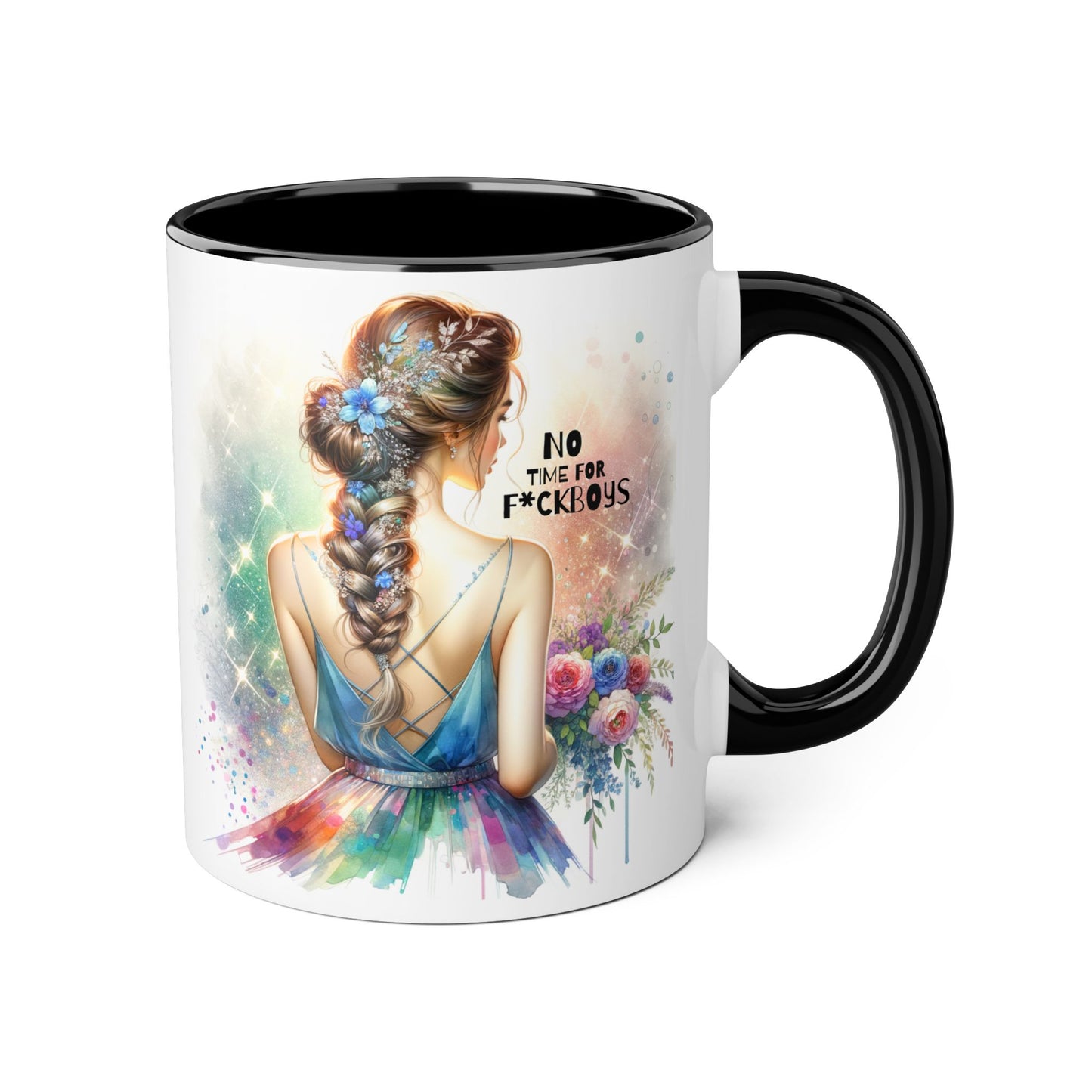 Funny Accent Mug - No Time For F*boys 11oz