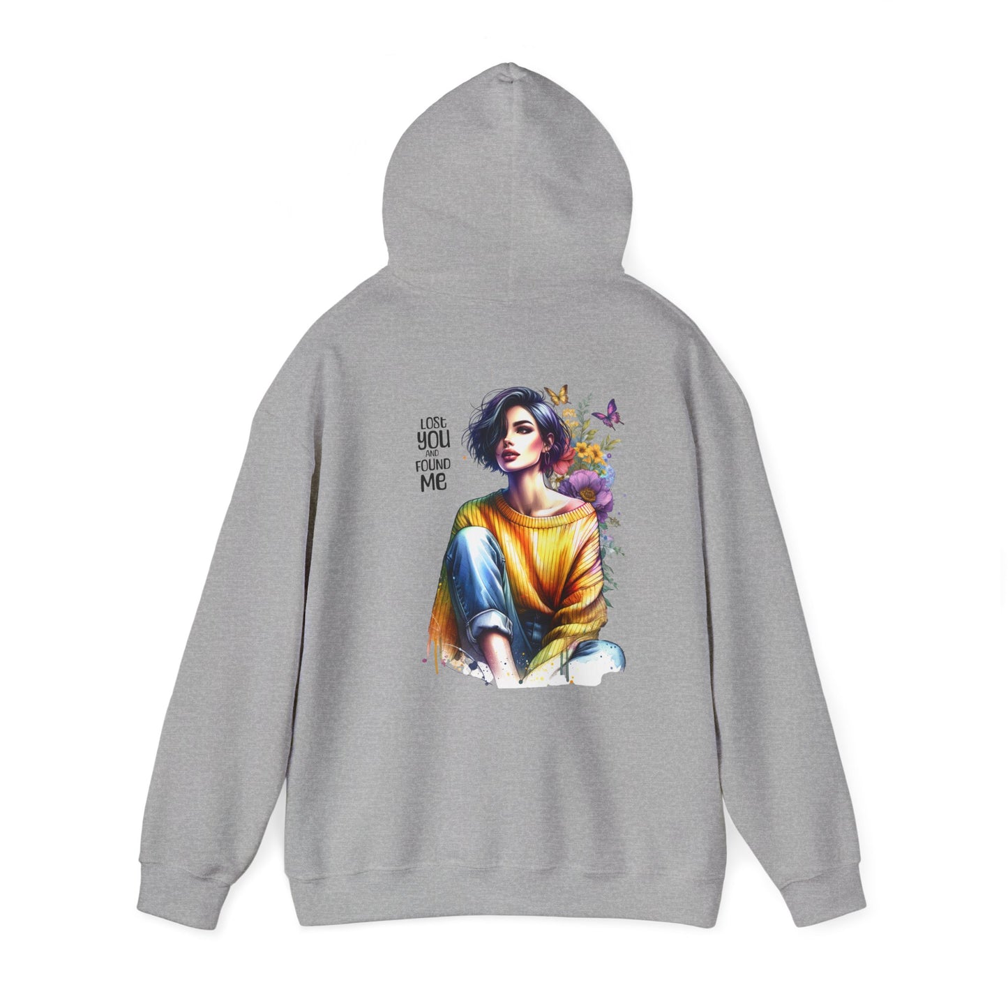 Breakup Hoodie - Unisex Hooded Sweatshirt Lost You and Found Me Design