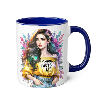 1-800-BOYS-LIE Chic Floral Accent Mug, 11oz Coffee Cup, Cute Gift for Her, Trendy Floral Drinkware, Ideal for Birthdays, Best Friend Gift, Unique [...]