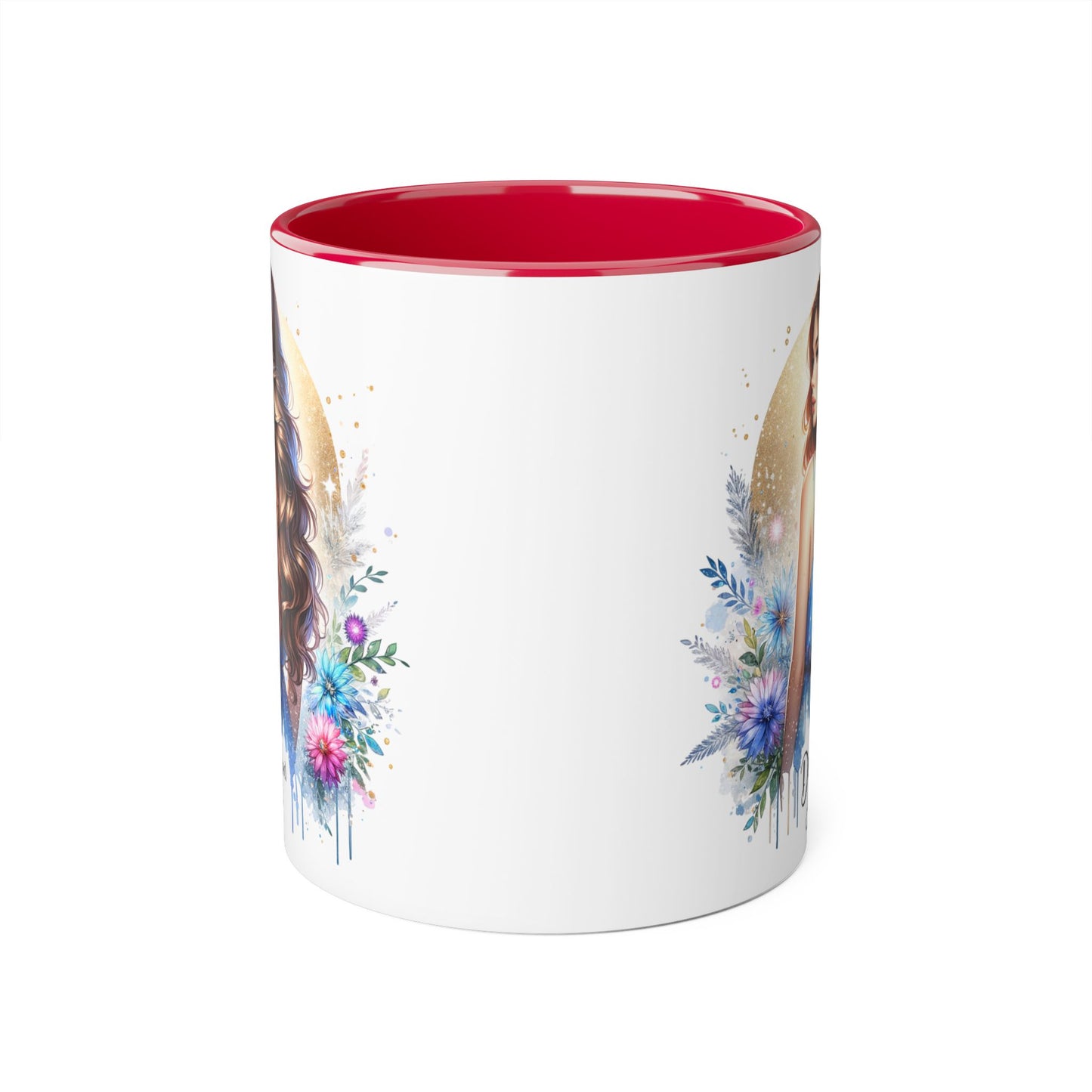 Divorced AF Accent Mug, Floral Coffee Cup, Inspirational Gift for Her, Breakup Recovery, Self-Love Celebrations, Unique Birthday Present