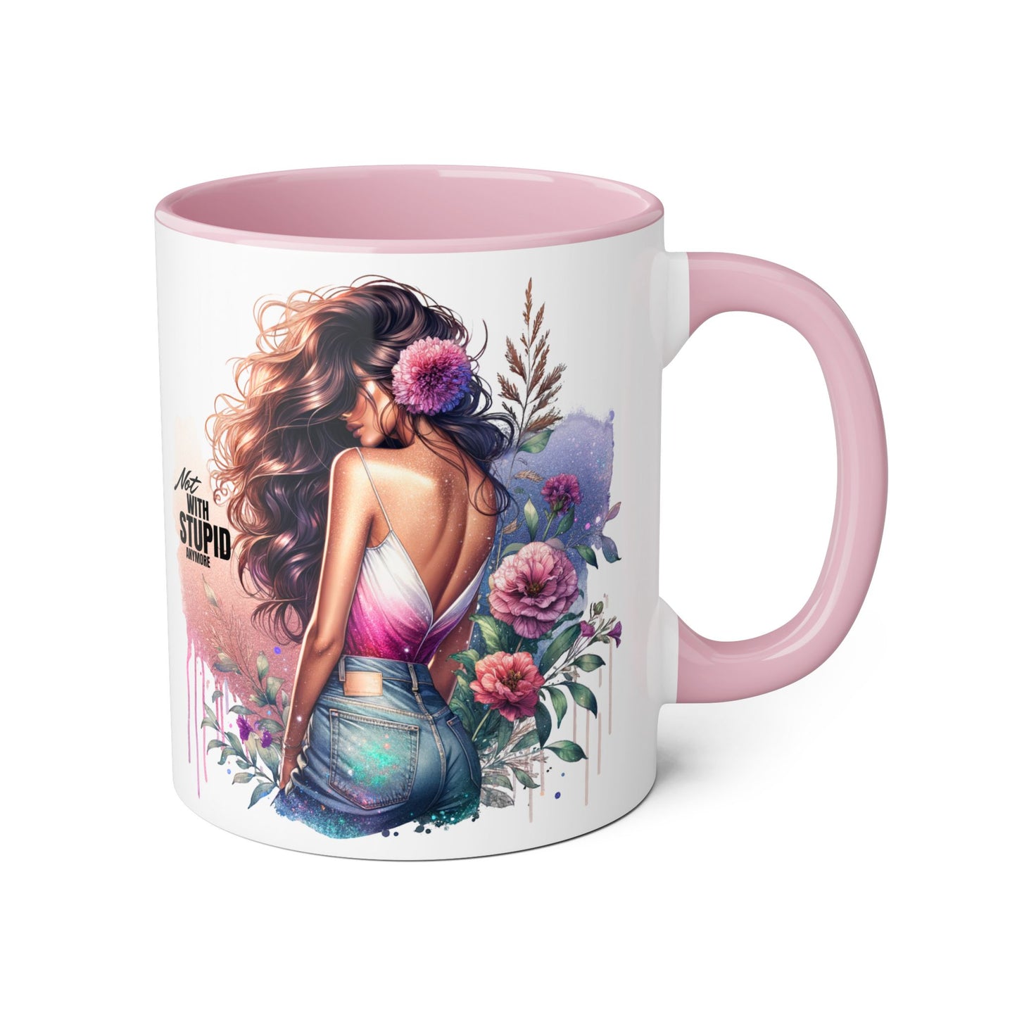 Mug - Not With Stupid Anymore Humoristic 11oz Accent Mug
