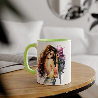 Vibrant Artist Accent Mug - Perfect for Coffee Lovers, Unique Gift Idea, Trendy Drinkware, Stylish Home Decor, Birthday or Celebration